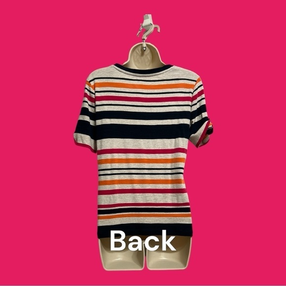 Ships Ahoy No Brand Nautical Striped Short Sleeve Sweater Multi Color M? - Picture 5 of 6